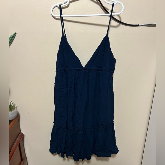 Navy Hayden Tiered Babydoll Dress - Picture 1 of 1